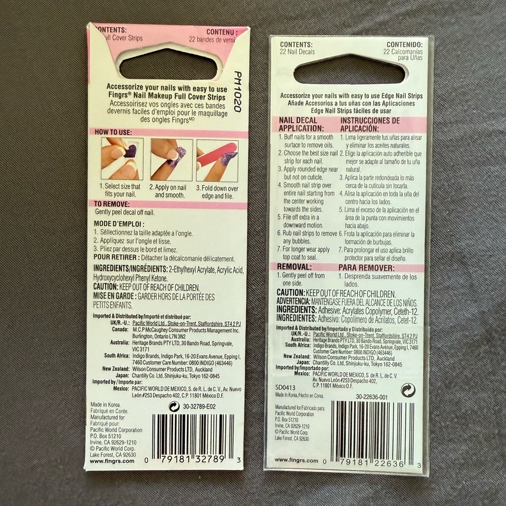 Fing’rs Animal Print Nail Strips - 2 Pack - Picture 2 of 2